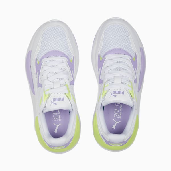 Basket X-Ray Speed Play Adolescent, PUMA White-PUMA White-Vivid Violet-Lily Pad, extralarge