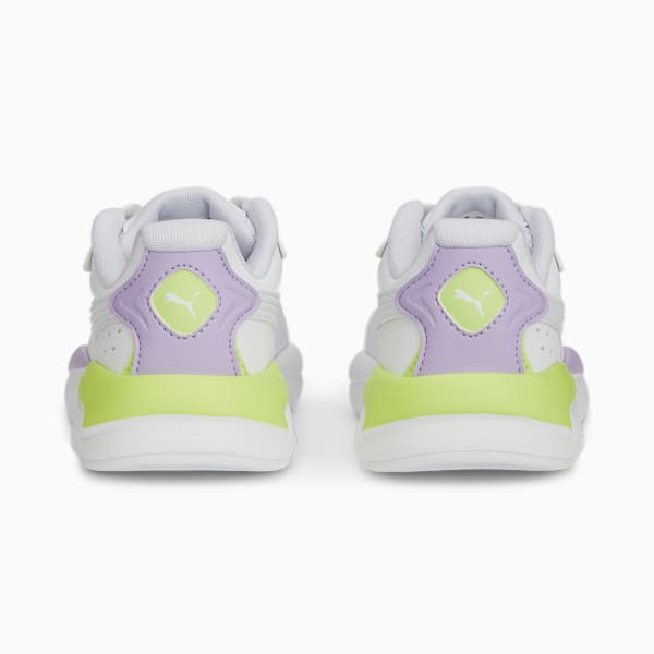 X-Ray Speed Play Alternative Closure Little Kids' Sneakers, PUMA White-PUMA White-Vivid Violet-Lily Pad, extralarge