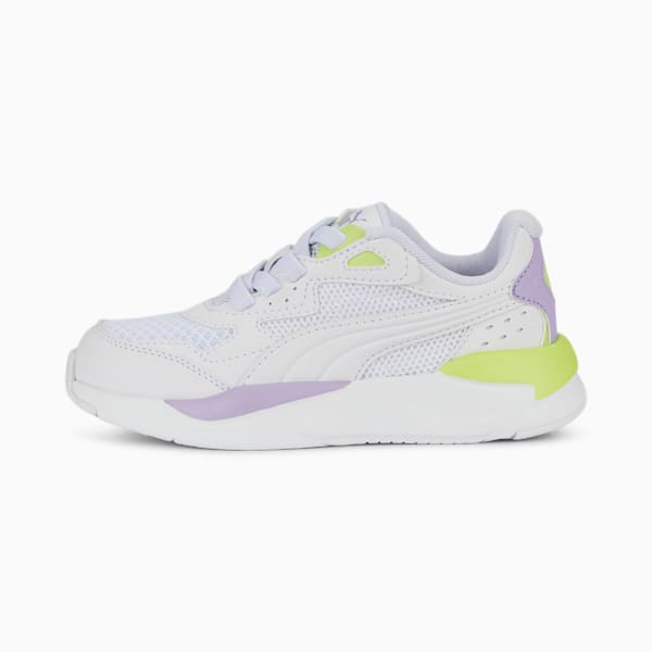 Basket X-Ray Speed Play à fermeture facile Enfant, PUMA White-PUMA White-Vivid Violet-Lily Pad, extralarge