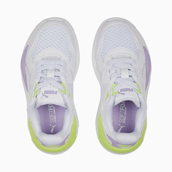 X-Ray Speed Play Alternative Closure Little Kids' Sneakers, PUMA White-PUMA White-Vivid Violet-Lily Pad, extralarge