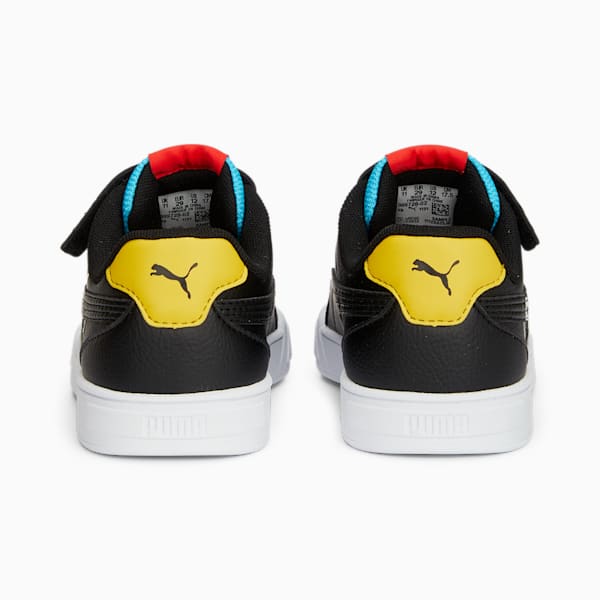 Caven Brand Love Kids' Sneakers, PUMA Black-PUMA White-Bright Aqua-PUMA Red-Pelé Yellow, extralarge-IND