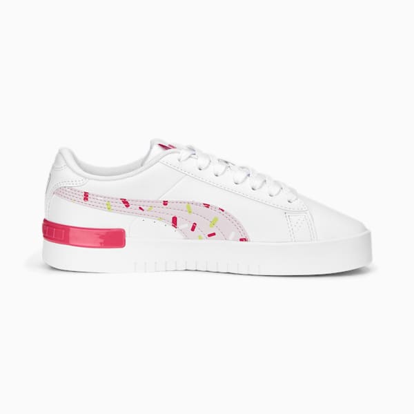 Jada Crush Girl's Sneakers, PUMA White-Pearl Pink-Glowing Pink-Rose Gold, extralarge-IND