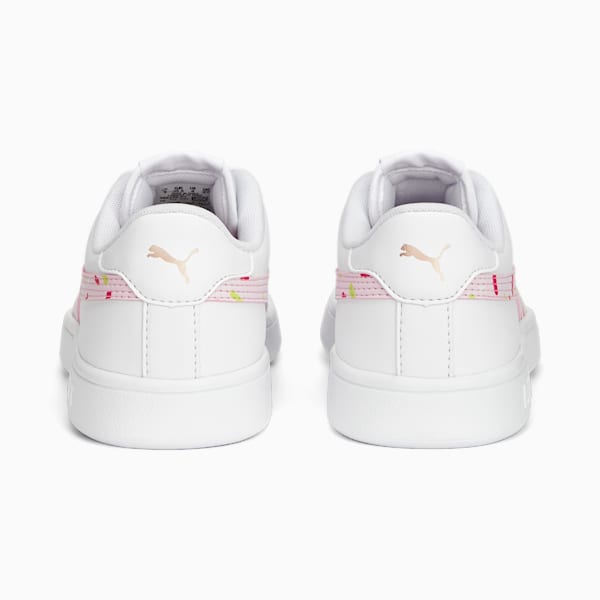 Smash V2 Crush Kid's Sneakers, PUMA White-Pearl Pink-Glowing Pink-Lily Pad-Rose Gold, extralarge-IND