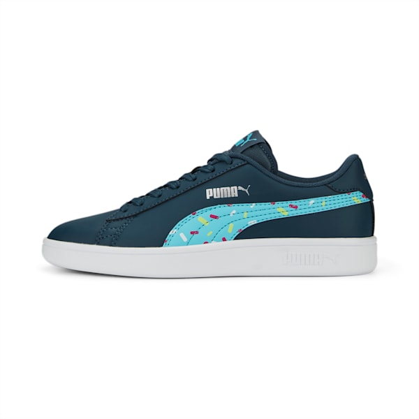 Smash V2 Crush Kid's Sneakers, Dark Night-Hero Blue-Lily Pad-PUMA White, extralarge-IND