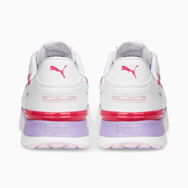 R78 Voyage Crush Girl's Sneakers, PUMA White-PUMA White-Pearl Pink, extralarge-IND