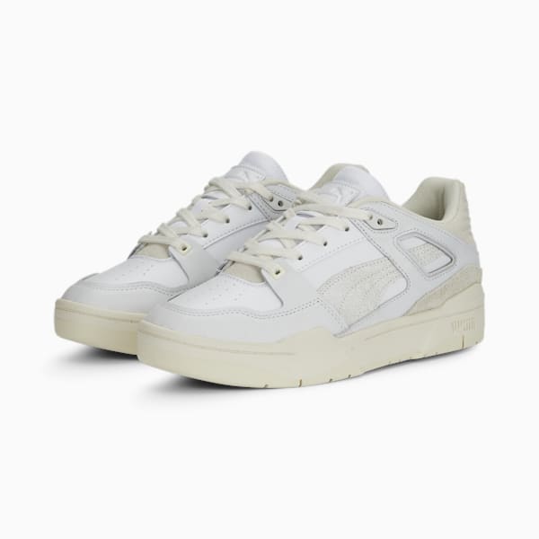 Tenis Slipstream Thrifted para mujer, PUMA White-Frosted Ivory-Pristine, extralarge