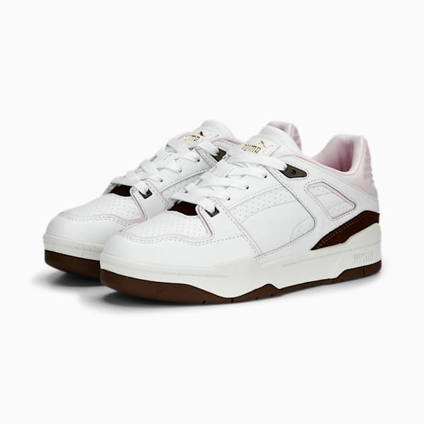 Tenis Slipstream Preppy para mujer, PUMA White-Pearl Pink-Warm White, extralarge