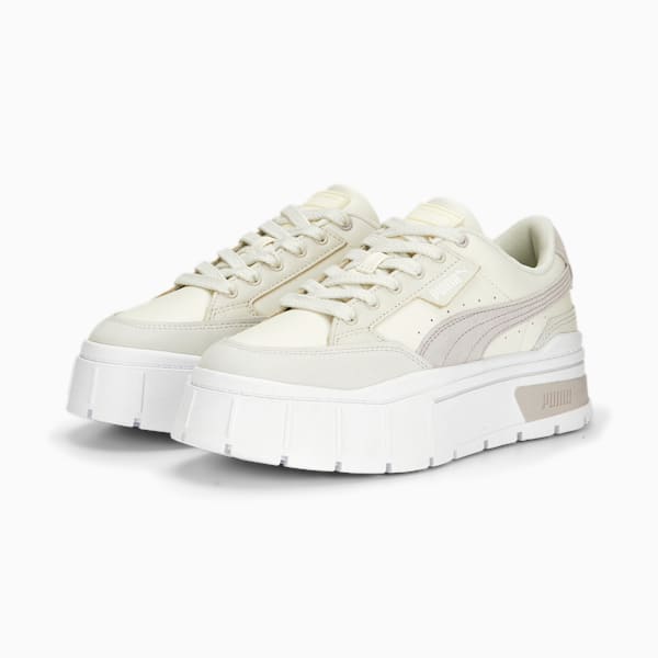Mayze Stack Luxe Women's Sneakers, Marshmallow-Marble, extralarge-AUS