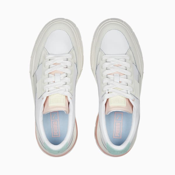 Mayze Stack Luxe Women's Sneakers, PUMA White-Marshmallow, extralarge