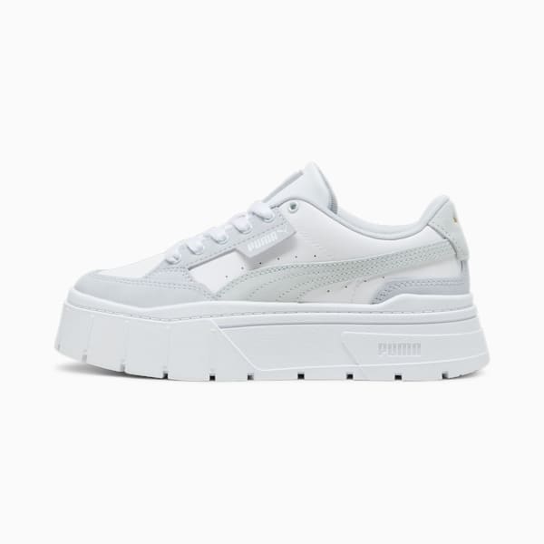 ウィメンズ メイズ スタック リュクス スニーカー, PUMA White-Silver Mist, extralarge-JPN