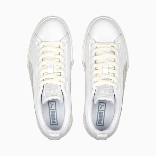 Zapatos deportivos Mayze Thrifted para mujer, PUMA White, extragrande