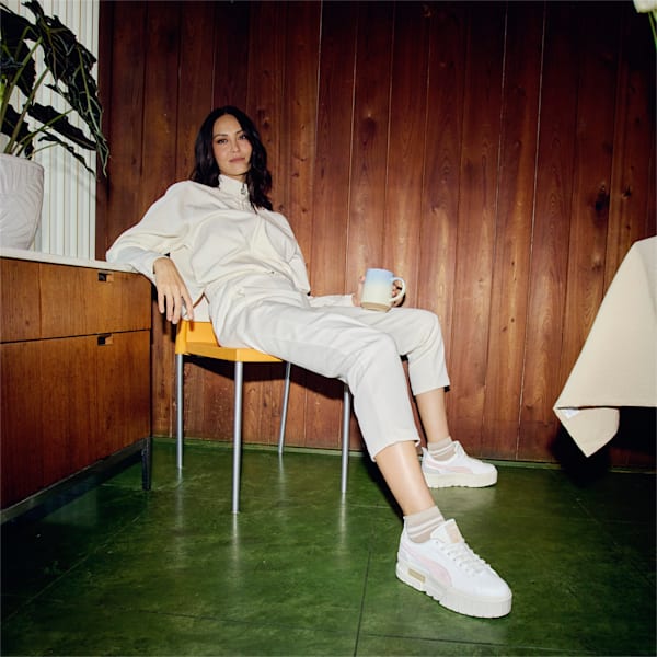Mayze Thrifted Women's Sneakers, Warm White, extralarge-IND