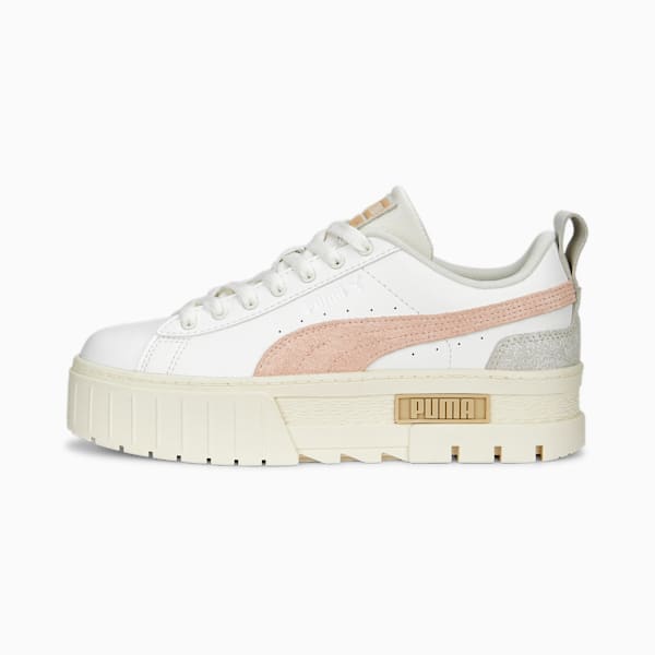 Mayze Thrifted Women's Sneakers, Warm White, extralarge-IND