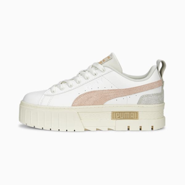 Tenis Mujer Mayze Thrifted, Warm White, extralarge