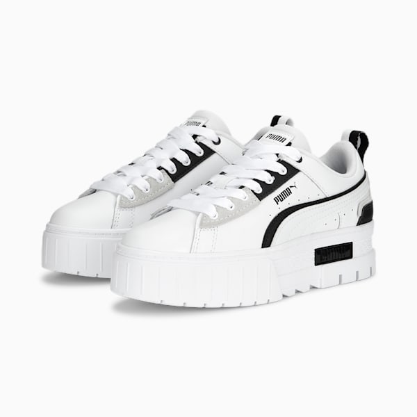 Mayze UT Women's Sneakers, PUMA White-PUMA Black, extralarge-IND