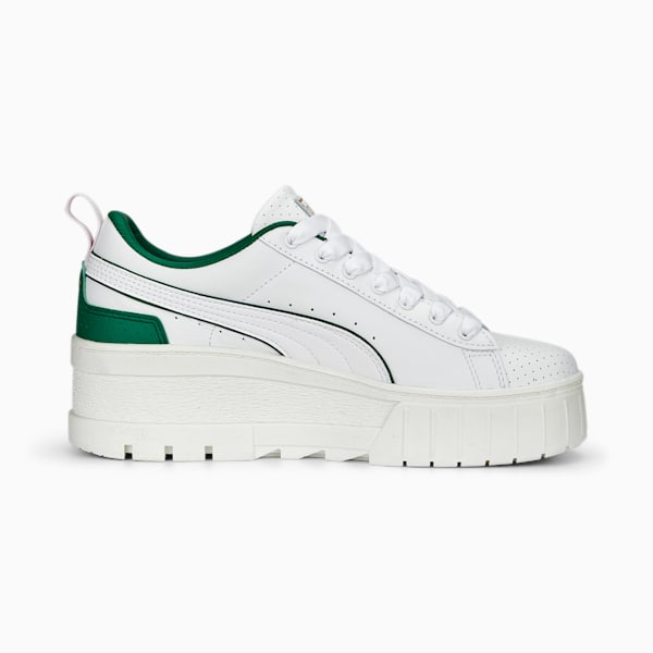 ウィメンズ メイズ ウェッジ プレッピー スニーカー, PUMA White-Vine-Warm White, extralarge-JPN
