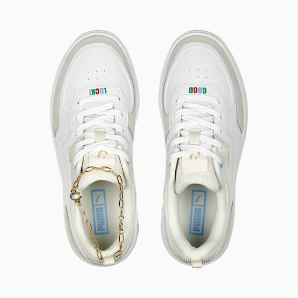 Cali Dream Lucky Charm Women's Sneakers, PUMA White-Warm White-Day Dream, extralarge
