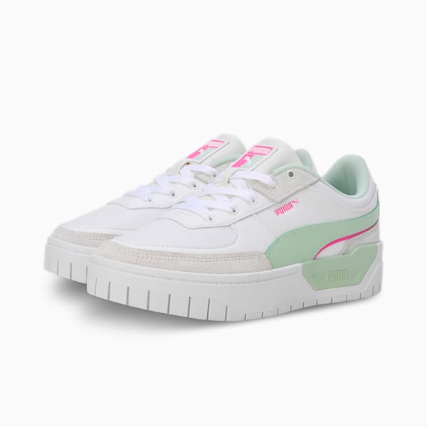 Cali Dream Brighter Days Women's Sneakers, PUMA White-Warm White-Light Mint, extralarge-IND