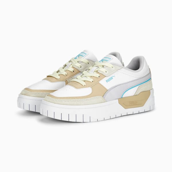 Cali Dream Brighter Days Women's Sneakers, PUMA White-Granola-Spring Lavender, extralarge