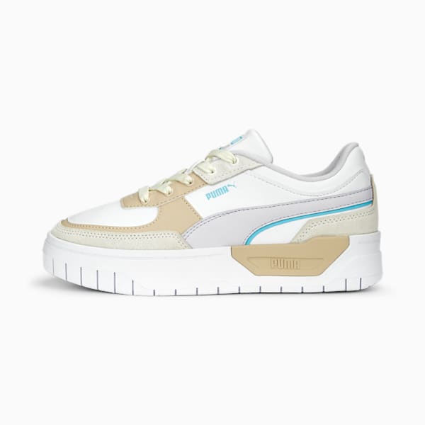 Cali Dream Brighter Days Women's Sneakers, PUMA White-Granola-Spring Lavender, extralarge