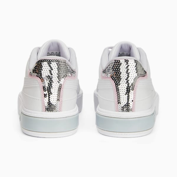 Puma cali white pink silver sales