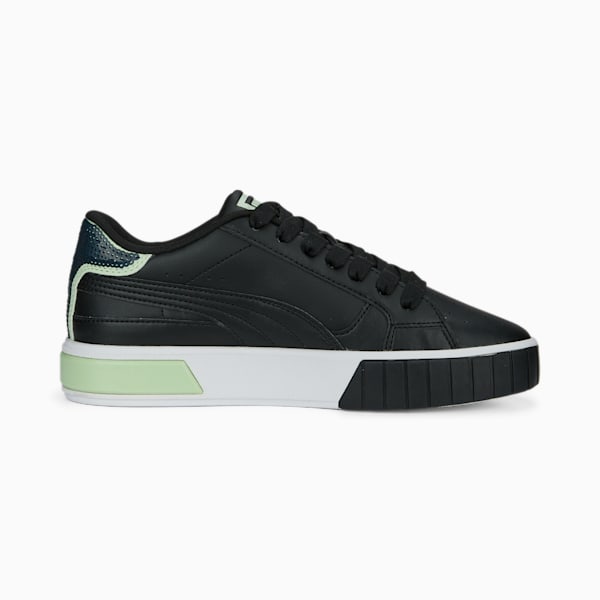 Cali Star Glitter Women's Sneakers, PUMA Black-PUMA White-Light Mint, extralarge-IND