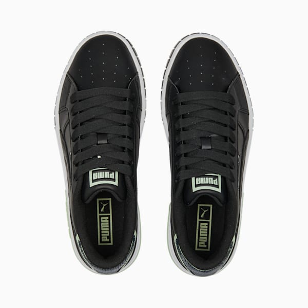Cali Star Glitter Women's Sneakers, PUMA Black-PUMA White-Light Mint, extralarge-IND