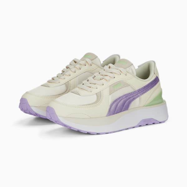 Cruise Rider NU Satin Women's Sneakers, PUMA White-Pristine, extralarge-IND