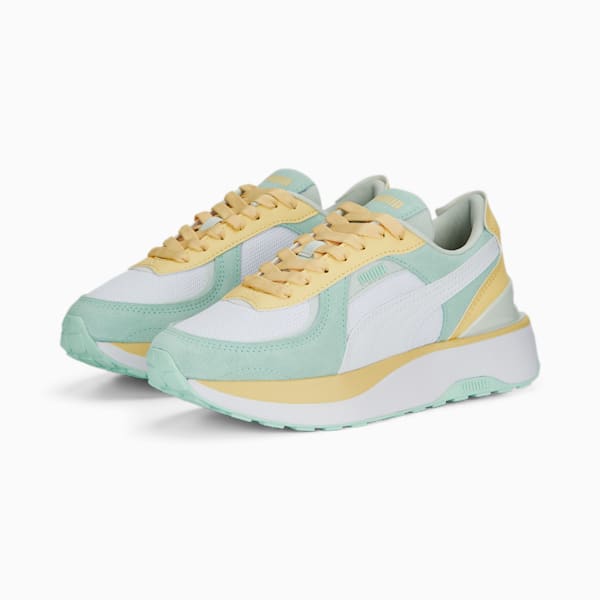 Cruise Rider NU Pastel Women's Sneakers, PUMA White-Minty Burst, extralarge-IND