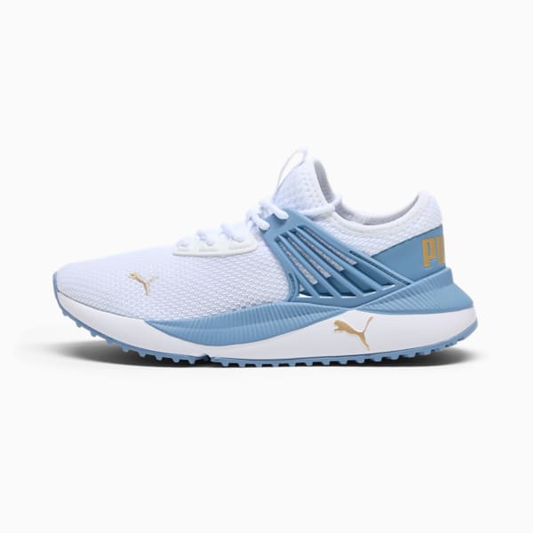 Pacer Future Women's Sneakers, PUMA White-Zen Blue-Puma Team Gold, extralarge