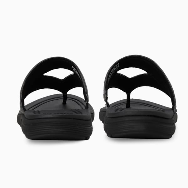 SOFTRIDE Sunny Lux Women's Flip Flops, Puma Black-Puma Team Gold, extralarge-IND