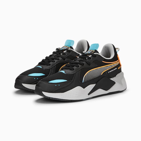RS-X 3D Sneakers, PUMA Black-Harbor Mist