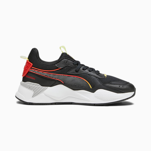 RS-X 3D Unisex Sneakers, PUMA Black-PUMA Red, extralarge-AUS