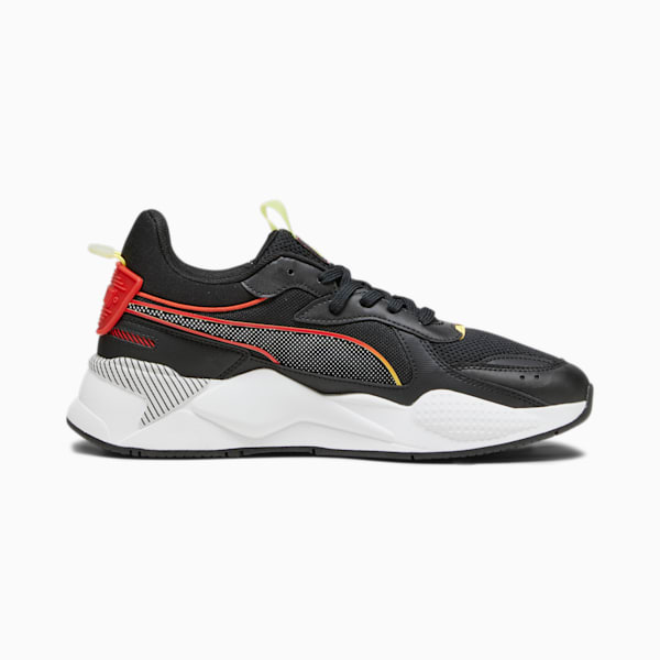 RS-X 3D Unisex Sneakers, PUMA Black-PUMA Red, extralarge-IND