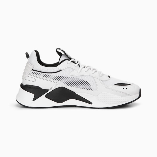 RS-X Black and White Sneakers, PUMA White-PUMA Black, extralarge-IND