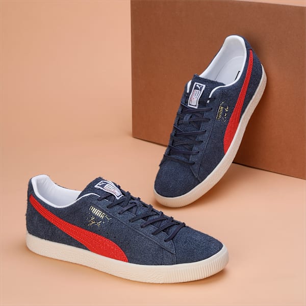 Clyde SOHO London Edition Sneakers, Frosted Ivory-New Navy, extralarge-IND