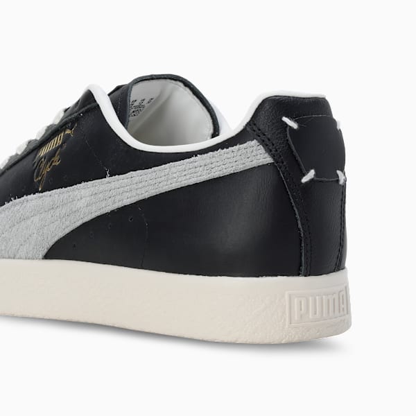 Clyde Base Classic Sneakers, PUMA Black-Frosted Ivory-Puma Team Gold, extralarge-IND