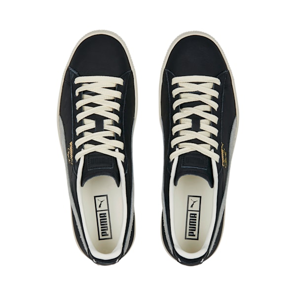 ユニセックス クライド ベース スニーカー, PUMA Black-Frosted Ivory-Puma Team Gold, extralarge-JPN