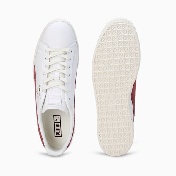 Clyde Base Sneakers, PUMA White-Wood Violet-Puma Team Gold, extralarge-IND