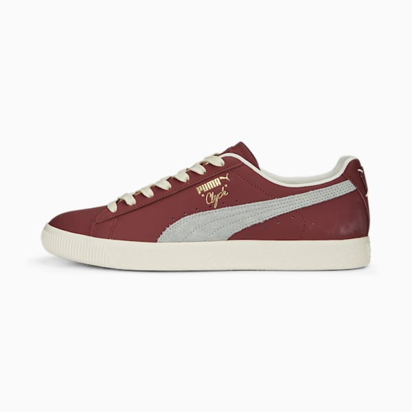 Clyde Base Unisex Sneakers, Wood Violet-Frosted Ivory-Puma Team Gold, extralarge-IND