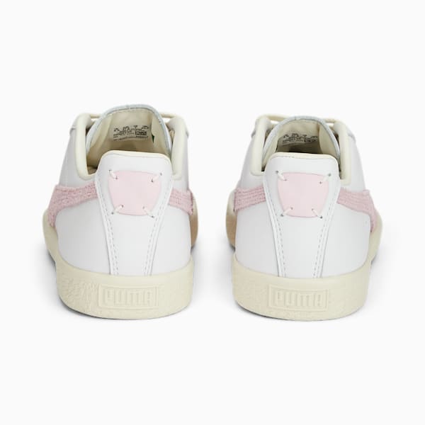 Clyde Base Sneakers, PUMA White-Pearl Pink-Puma Team Gold, extralarge