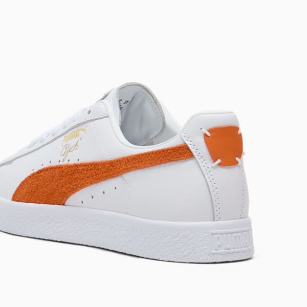 Tenis Clyde Base, PUMA White-Maple Syrup-Puma Team Gold, extralarge