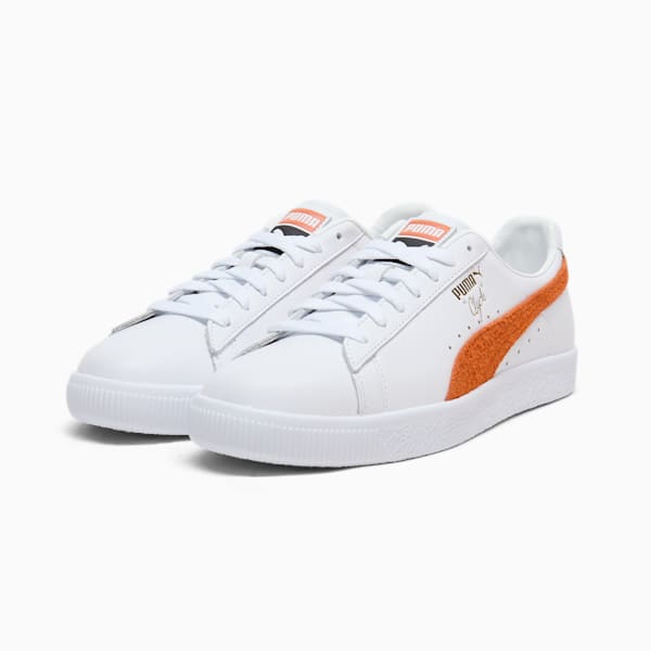 Tenis Clyde Base, PUMA White-Maple Syrup-Puma Team Gold, extralarge