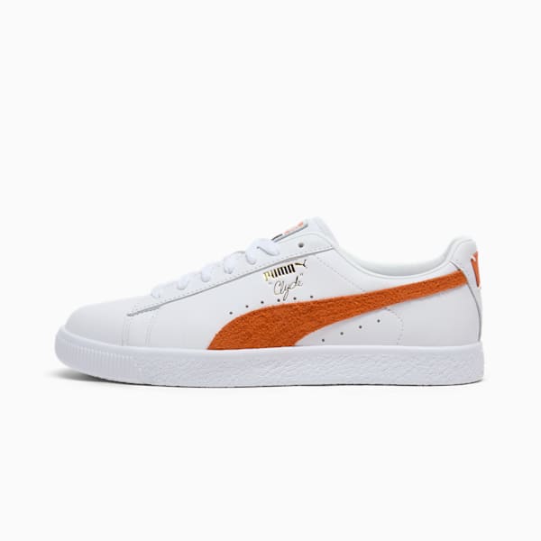 Tenis Clyde Base, PUMA White-Maple Syrup-Puma Team Gold, extralarge