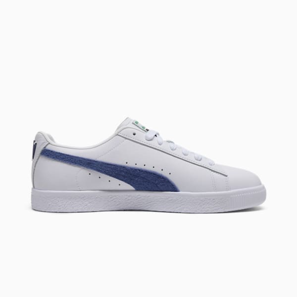 Clyde Base Sneakers, PUMA White-Blue Crystal-Puma Team Gold, extralarge