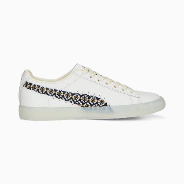 Sneakers Clyde Summer Breeze Femme, PUMA White-Frosted Ivory, extralarge