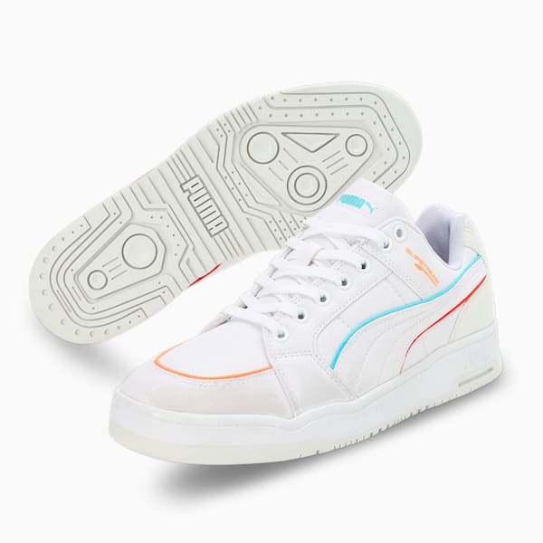 Slipstream Lo Canvas Unisex Sneakers, PUMA White-Warm White-Hero Blue, extralarge-IND