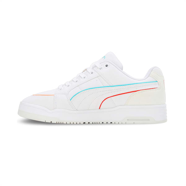 Slipstream Lo Canvas Sneakers, PUMA White-Warm White-Hero Blue, extralarge-IND
