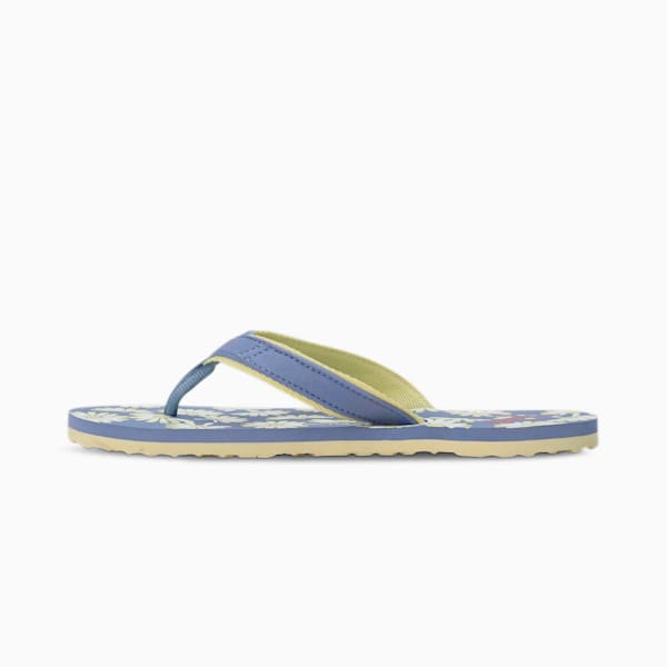 Flurry Women's Flip Flops, Forever Blue-Yellow Pear-PUMA White-Virtual Pink, extralarge-IND