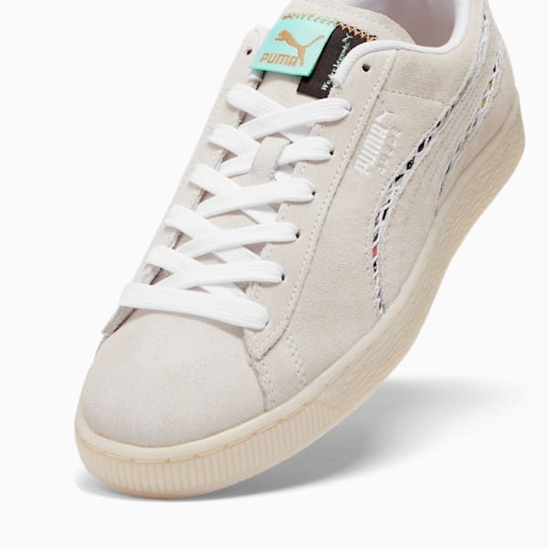 Puma white suede sneakers